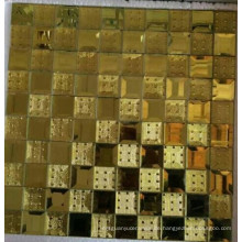 Gold Mosaik Diamant Spiegel Mosaik Fliese (HD067)